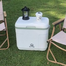 친환경 캠핑 아이스박스 낚시박스 보온보냉 쿨러백 22L 캠핑용 차박 휴대용 대용량, 화이트 애쉬 +아이스 브릭x2 +아이스팩x10