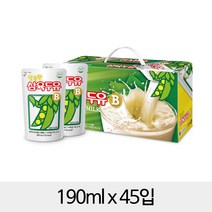 삼육 달콤한두유B 파우치, 190ml x 45개