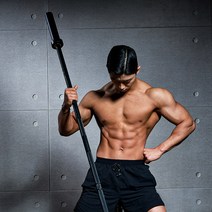 멜킨 머슬 탄력봉 바벨봉 중량봉 올림픽바 역기 데드리프트 스쿼트, 머슬 블랙, 중량50mm_2200mm, 1개