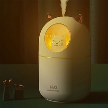[FishPoinT] 고양이 USB 미니 가습기 무드등, 야옹이 핑크