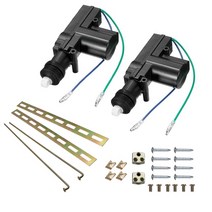 자동차 원격 시동 경보기 도난방지 2pcs 12v 2 와이어 범용 도어 전원 중앙 잠금 모터 키트 액추에이터 자동 차량 중앙 잠금 시스템 모터