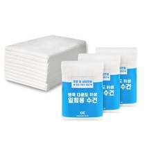 원쿡 다용도 위생 일회용 수건 (30매/60매 1세트), 화이트, 일반형_일회용수건 (60매)