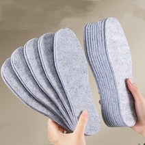 두꺼운 양모 펠트 열 깔창 통기성 겨울 따뜻한 부츠 패드 밑창 남성 여성 땀 흡수 삽입