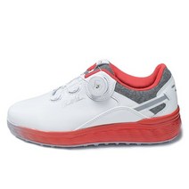 [국내생산] 유에스 아놀드파마 콘도로 WHITE PINK - 여성 스니커즈 천연가죽 스파이크리스 보아시스템