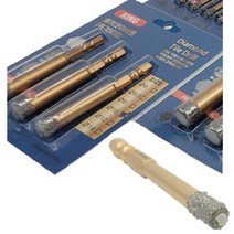 KING 다이아몬드 융착 코어비트 대리석 타일 타공 천공작업 육각생크 10mm