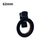유니버설 37 52 55 58 62 72 77 67mm 필터 어댑터 클립 uv cpl nd vnd 필터 어댑터 전화 카메라 렌즈 필터 링 마운트 클립, 62mm