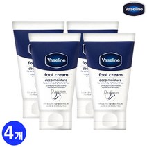 바세린 거칠고 갈라진 뒤꿈치 촉촉케어 풋크림 딥모이스쳐55g, 2+2