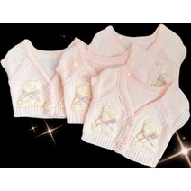아이돌인형옷 20cm 달콤 하트 와플 니트, 11월 14일경 + 딸기 밀크티 곰돌이 니트
