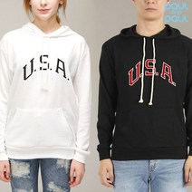 [폴앤폴] USA 특양면 후드티 남여공용