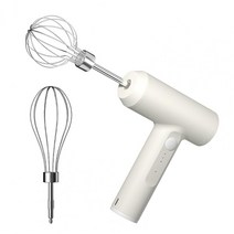 호환용 믹서기 부품 1Set Egg Beater Non-stick Egg Blender Reusable Whisk Electric Milk Frother Three-, 02 White