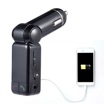 차량용 FM 송신기 무선 라디오 어댑터 자동차 MP3 플레이어 스테레오 핸즈프리 키트 USB 드라이브 지원