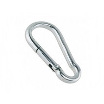 스텐 카라비너 강철 알루미늄비너 스테인리스 낚시 등산 데이지체인 고리, 강철비너 4p 세트