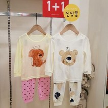 이랜드 [모이모이깜피](1+1패키지특가)모이모이깜피유니프랜드 코리+리틀퍼피 레이온9부내의_동아 강북점