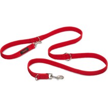 중형 대형견용 훈련용 목 등 더블 리드줄 Halti Training Lead For Dogs Double Ended Dog Training Leash, L, 레드