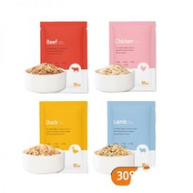 씽크라이크펫 강아지 화식 자연식 수제 사료 50g 4종소닭오리양 60팩, 01_4종_소/닭/오리/양(15팩씩/총60팩)