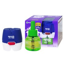 해피홈 리퀴드훈증기(플러그형)+리필45일 전자모기향 액체모기향 모기약, 단품