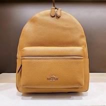 코치 미디움 찰리 백팩-카멜