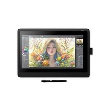 Wacom Cintiq 16 드로잉 태블릿 풀 HD 15.4인치 디스플레이 화면 8192 압력 감지 프로 펜 2 기울기 인식 MAC 맥 OS Windows 모든 펜과 호환, 소형 Wacom, Drawing Tablet