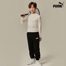 푸마키즈B [PUMA] 22FW 푸마키즈 공용 베이직 기모 조거팬츠 블랙 B