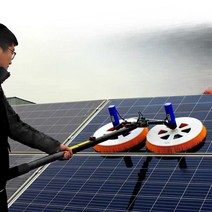태양광 패널 청소 도구 판넬 간판 외벽 먼지 제거, 더블 헤드 220V 주 전원 (3.6미터) 98 선택됨