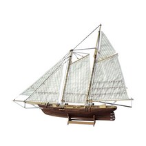 범선모형 목범선 1 대 1 : 120 규모 미니 나무 선박 키트 보트 장난감 선물 모델, 보여진 바와 같이, 중국