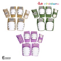 휠러스 파스텔 스케이트보드 보호대 인라인보호대 3종, 보드보호대-베이지L