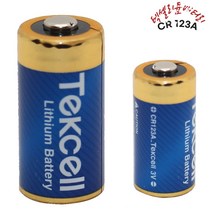 Tekcell 텍셀 CR123A 1EA 3V 카메라 LED렌턴 LED라이트 CR17345대치