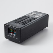 해외 전자제품 주파수 변환기 도란스 전류 15A 돼지코 어댑터 220V 60HZ 50HZ, 1개, 6 LED 업그레이드 버전 (실버)cm