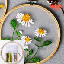 DIY 프랑스자수 패키지 키트 국화 프랑스자수용품 프랑스자수준비물 자수놓기
