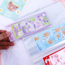 무지 포카바인더 엽서앨범 양면 대용량 7cm 콜렉트북