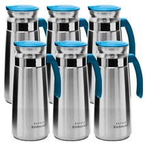 세정컴퍼니 키친아트 스테인레스 물병 6P 세트, 1300ml