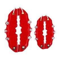 캘리퍼커버 디스크 라이닝 커버 도색Caliper Covers Red Universal For Car Styling Kit Wheel Hub Modific, 04 red M