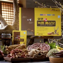 일양약품 발효 녹용 홍삼보 추출액 엑기스 녹충 홍삼액 건강즙, 3개월분(90포)