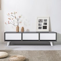 LPM 거실장 1000 3서랍 티비다이, 그레이화이트