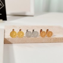 셰릴비 에트나 미니 엘리자베스 펜던트 써지컬스틸 귀걸이