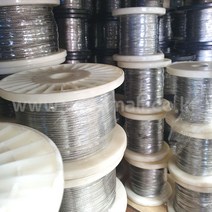 스텐와이어로프 GAC 철 와이어로프 롤단위 판매 0.6mm 부터 다양한 사이즈 최다품목 보유 턴버클 심블 샤클 크립 와이어로프부속 일괄, 스텐, 7x19 스텐와이어, 3.18mm  x 100M, 1개