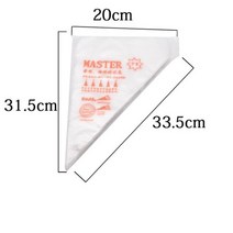 음식물처리기 10pcs 일회용 과자 파이핑 가방 케이크 장식 주방 아이싱 노즐 식품 가방 컵 케이크 베이킹 도구 주방, 크기 m