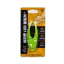 딩동펫 반려동물 실리콘 LED 팬던트 블링커, 그린, 1개