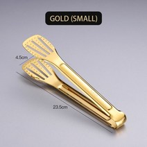 샐러드집게 스텐 집개 실리콘 고기 주방집게 worthbuy 미끄럼 방지 스테인레스 스틸 식품 빵 바베큐 용 액세서리 조리기구, 9인치 골드
