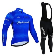승마복 안장 복장 조끼 체조 Tour of Italy 사이클링 저지 세트 프리미엄 자외선 차단 긴팔 다운힐 슈트 속건성 프로 레이싱 유니폼 가을, 04 Asian Size -M, 승마복 04 Pic Color 12
