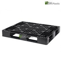 프라스틱 파렛트 수출용 경량용 중량용파렛트 지게차 핸드카, 07경량용1200x1000x150검정 11k