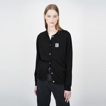 블랙 RARE 라운드넥 스탠다드핏 가디건