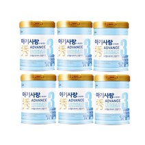 남양유업 아기사랑 수 어드밴스 3단계 750g 6개 캔