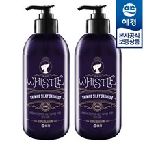 휘슬 샤이닝 실키 애견 샴푸 500ml x2개 (애플블라썸향), 샤이닝실키 샴푸 500ml x2개