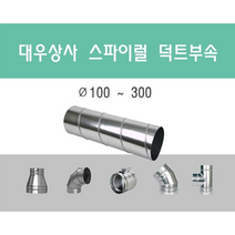 스파이럴 덕트직관 (100mm-300mm) 함석 덕트부속 닥트자재 스파이럴직관 환기자재 티 엘보 소켓 타포린 후렉시블 은박 후렉시블 체결기구, 스파이럴 행거250mm