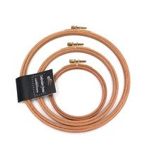 모모의공방/ 프랑스자수 프리미엄 원목수틀 180mm 210mm 240mm -내츄럴브라운