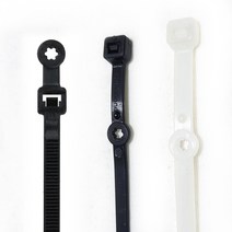 국산 특허 케이블타이 흑/백 피스 고정 선정리 타이원, 흰색, B타입 270mm 300개