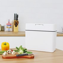 9.5L 넉넉한 주방 분리수거 밀폐형 휴지통 악취차단 주방 밀폐형 휴지통 음식물 냄새차단 쓰레기통, 단품