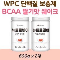 프로틴 쉐이크 유청단백질 분말 단백질파우더 600g 맛있는 헬스 단백질 보충제 음료 딸기맛 야채 엽산 철분 비타민 필수아미노산 BCAA 함유