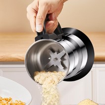가정용 소형 곡물 분쇄기 멀티 다지기 전동 제분기 전동 깨갈이 300g 500g, B 300g  304스테인레스+1칼날+브러시